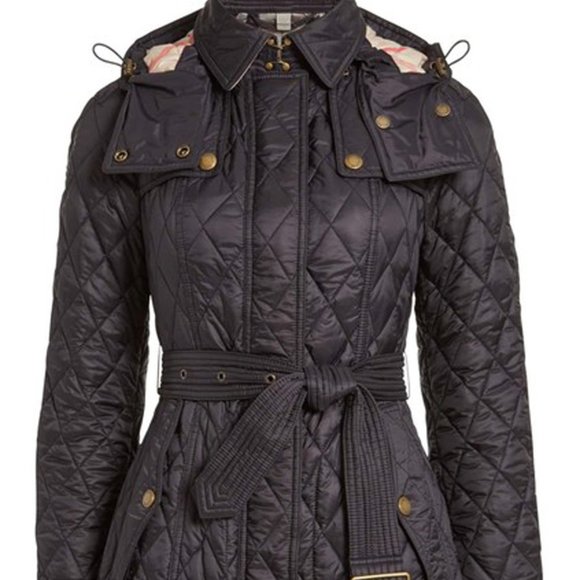 finsbridge belted quilted jacket